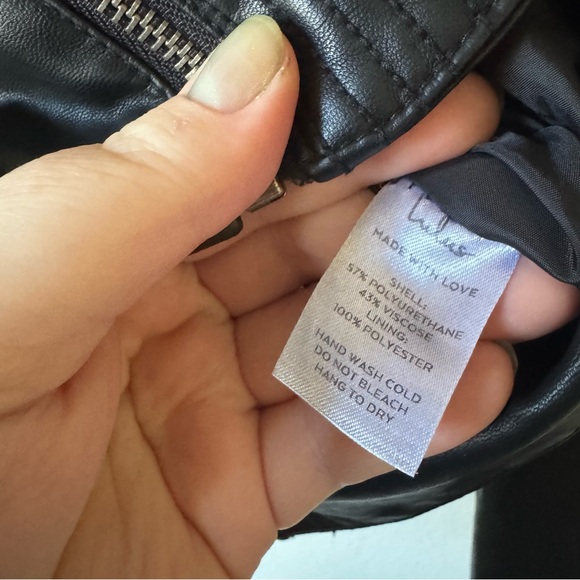Lulus | Up on a Tuesday Black Vegan Leather Jacket - Picture 6 of 8